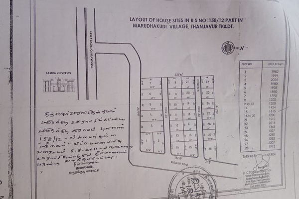 Plot No: 7 for Sale @ Srinagar in Maruthakudi